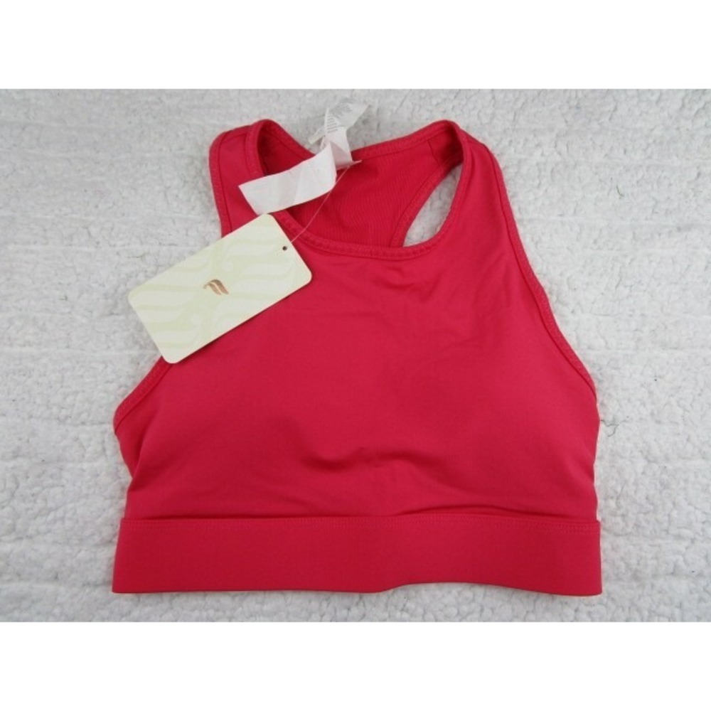 Fabletics Women's XS Trinity High Impact Sports Bra Pink